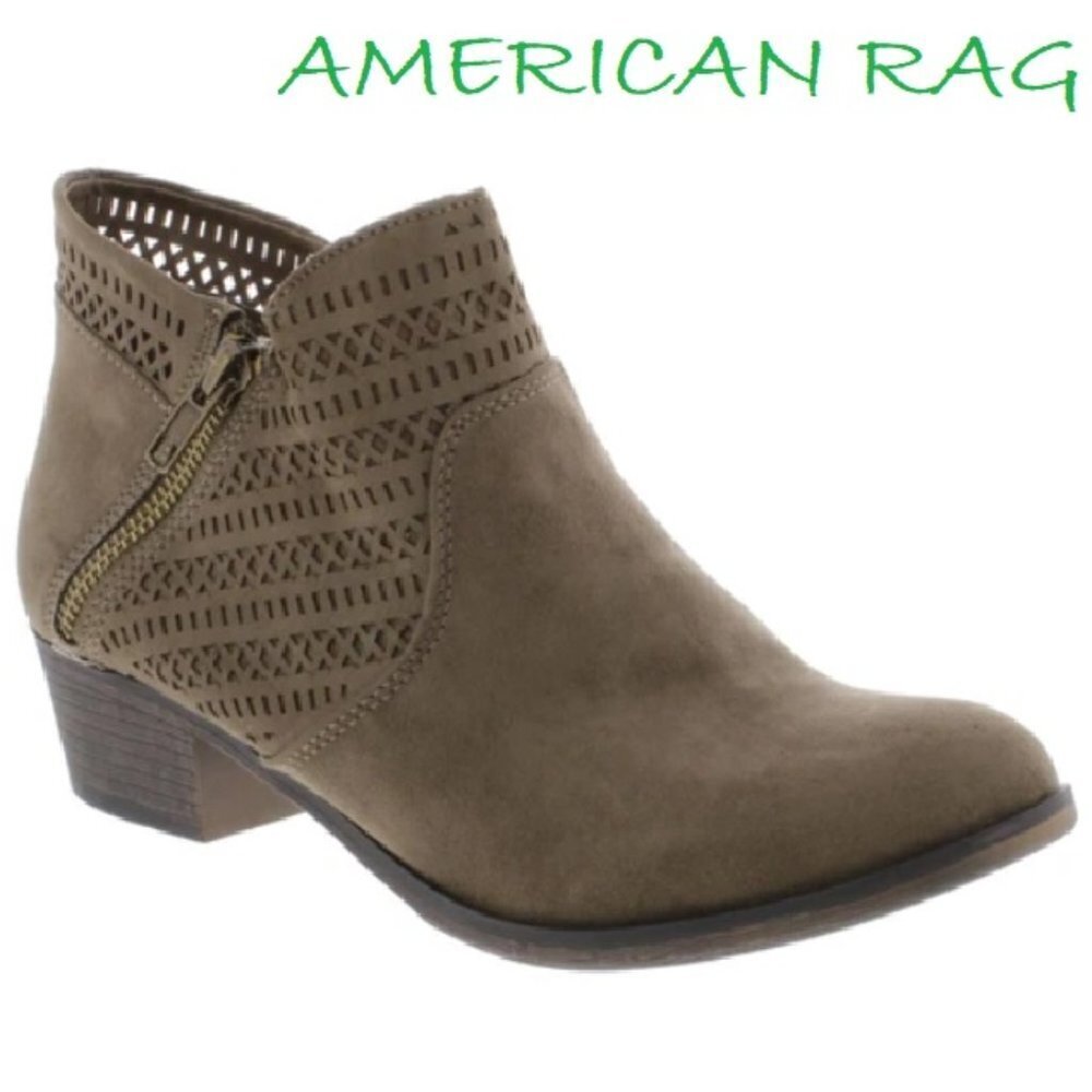 Women's Ankle Booties, Faux Suede Abby Style